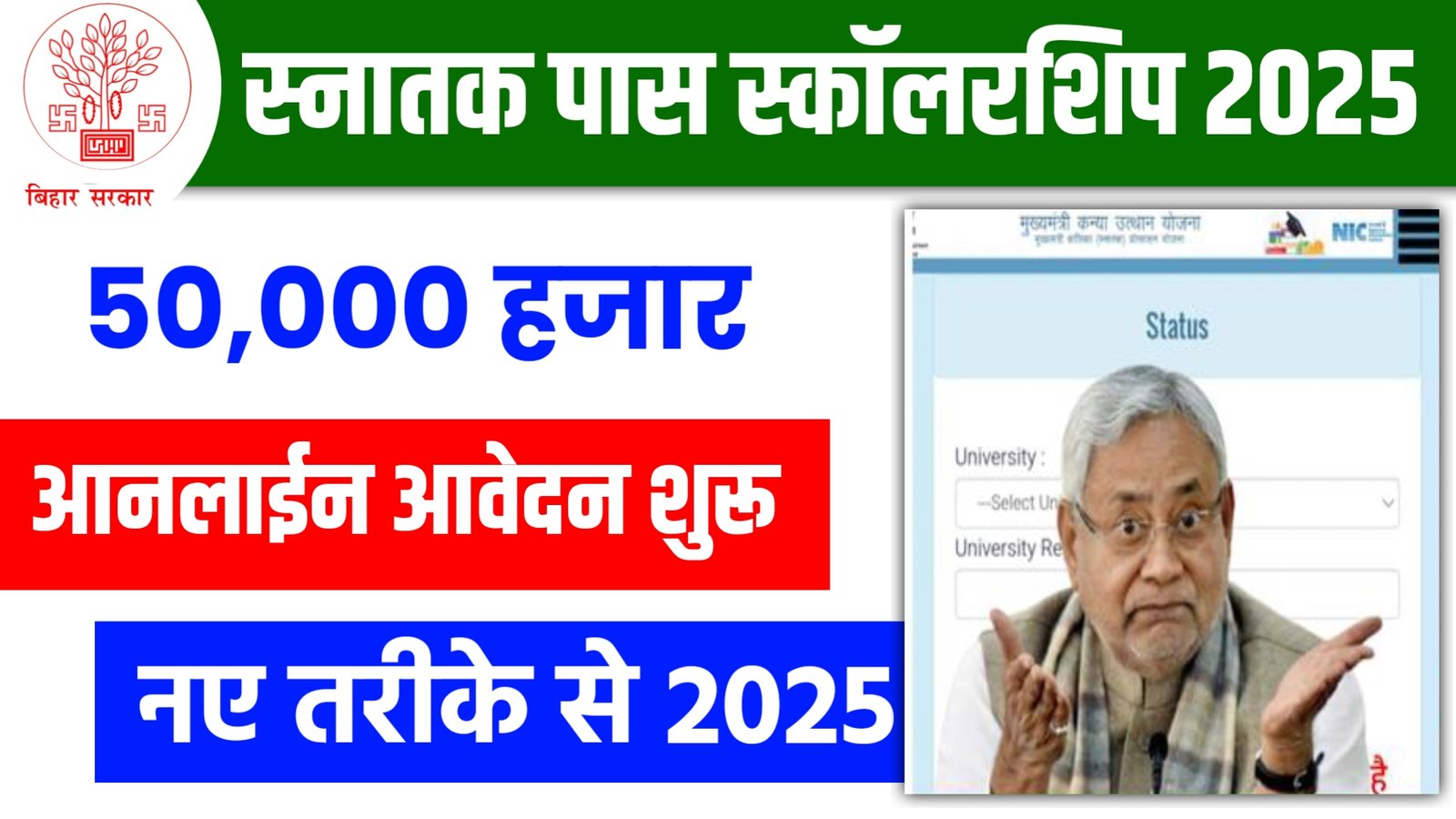 Bihar Graduate Pass Scholarship 2025